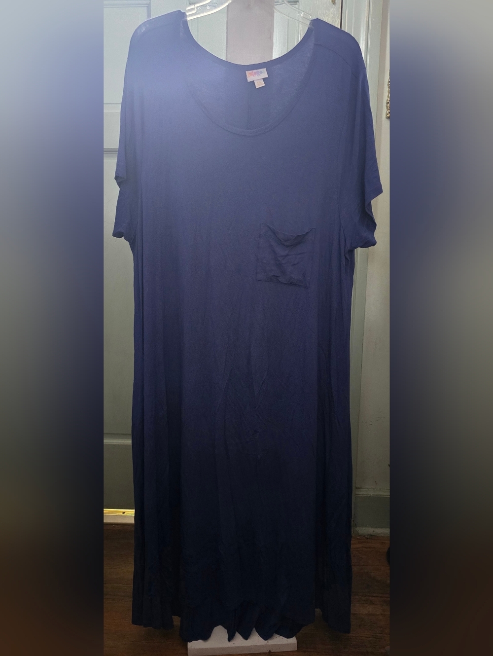 EUC - LuLuRoe Brand Periwinkle T-Shirt Dress with Pocket